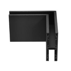 Łącznik kątowy do szyn wiszących dwustronnych Micro-24V czarny