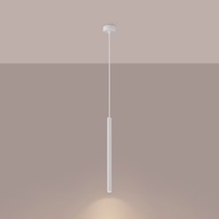 Lampa wisząca cienka tuba Arche 1xG9 biała