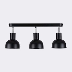 Lampa sufitowa z reflektorami Elba 3xE27 czarna