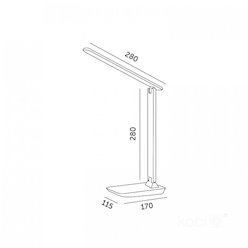 Lampka biurkowa LED Noblite 7W CCT różowa