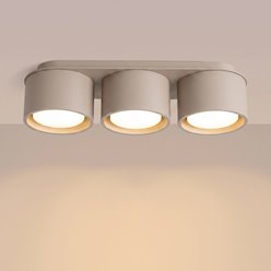 Lampa sufitowa potrójna tuba Modo 3xGx53 taupe