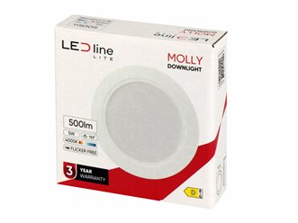 Panel LED Downlight MOLLY 5W 450lm 3000K okrągły