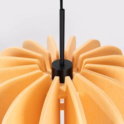 Lampa wisząca filcowa Mula 45 CM 1xE27 żółta