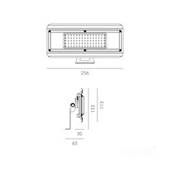Lampa przemysłowa LED 4w1 Luxo 50W 5400lm 4000K