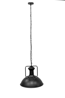 Lampa wisząca LOFT GRAVIS 1xE27 czarna na łańcuchu