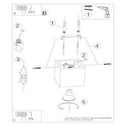 Oprawa natynkowa Quad beton 1xGU10 beżowy