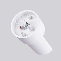 Lampa sufitowa nowoczesna Flash 1xE27 biała