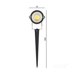 Reflektor ogrodowy LED wbijany Blake 5W 4000lm 4000K