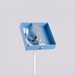 Lampa wisząca pojedyncza tuba Pastelo 1xG9 błękitna