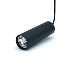 Lampa wisząca Tuba 1xGU10 Circus Slim 17cm czarna