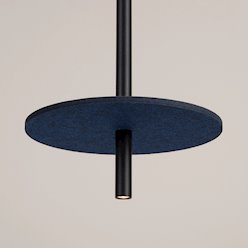 Lampa wisząca filcowa Feltro 1xG9 czarno-granatowa