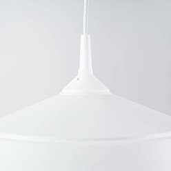 Lampa wisząca z okrągłym kloszem Frika 1xE27 biała