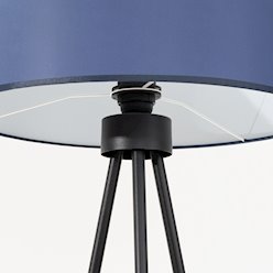 Lampa podłogowa z abażurem Nevia 1xE27 granatowa