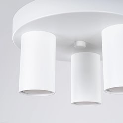 Lampa sufitowa tuby Lagos 3xGU10 okrągła biała