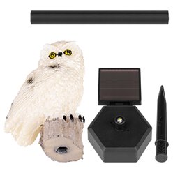 Lampa LED Sowa solarna wbijana 40cm