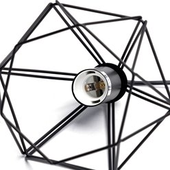 Lampa wisząca Diamond Deco 3xE27 - czarna