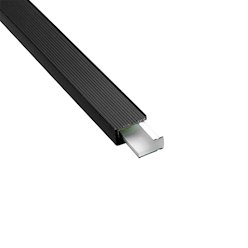 Profil LED wpuszczany wąski Tiny 7mm czarny z kloszem 1m