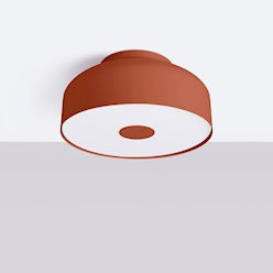 Lampa sufitowa okrągła Omiq 4xE27 ochra czerwona
