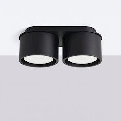 Lampa sufitowa podwójna tuba Modo 2xGx53 czarna