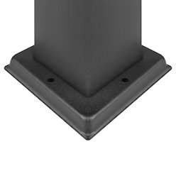 Słupek ogrodowy elektryczny PVC 1x Gniazdo 230V 20cm czarny