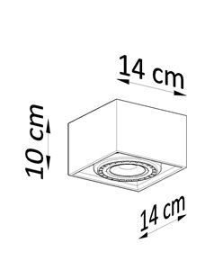 Halogen natynkowy QUATRO 1xAR111 drewno