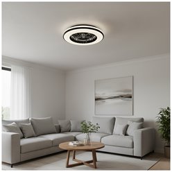 Plafon LED CCT z wentylatorem Ventelux 48W+15W czarny