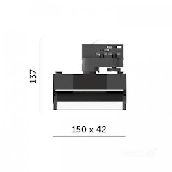 Reflektor szynowy LED mleczny 3-fazowy 12W 15cm 4000K