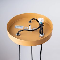 Lampa wisząca potrójna Arche okrągła 3xG9 złota