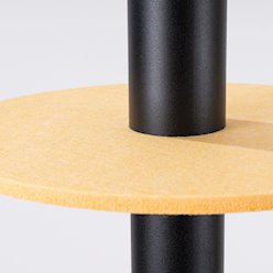 Lampa wisząca filcowa Pelta 1xGU10 czarno-żółta