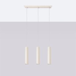 Lampa wisząca potrójna Lagos 3xGU10 listwa beżowa