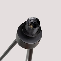 Lampa podłogowa z abażurem Nevia 1xE27 burgundowa