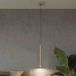 Lampa wisząca pojedyncza tuba Pastelo 1xG9 taupe