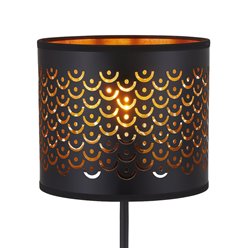 Lampa podłogowa 1xE27 Morgan dekoracyjna 160cm czarna