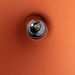Lampa wisząca stożkowy klosz Nox 25cm 1xE27 ochra czerwona