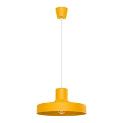Lampa wisząca klasyczna Bilo 1xE27 żółta
