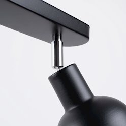 Lampa sufitowa z reflektorami Elba 2xE27 czarna