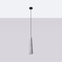 Lampa wisząca betonowa Electra 1xGU10 szara