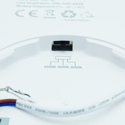 Panel LED okrągły 36W natynkowy - przełącznik CCT