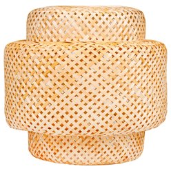 Lampa wisząca Boho 1xE27 dekoracyjna bambus 40cm