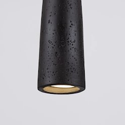 Lampa wisząca betonowa Electra 1xGU10 czarna