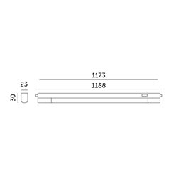 Lampa podszafkowa LED 14W 120cm 1540lm 4000K