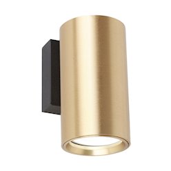Kinkiet ścienny Tuba Genesis 1xGU10 czarno-złoty