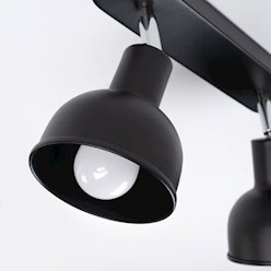 Lampa sufitowa z reflektorami Elba 2xE27 czarna
