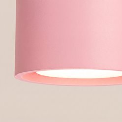 Lampa sufitowa tuba Modo 1xGx53 różowa