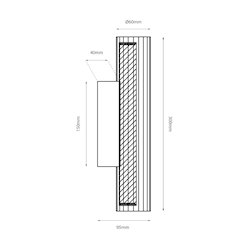 Kinkiet ścienny liniowy LED 6W 3CCT 30cm akryl chrom