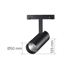 Reflektor magnetyczny Genesis czarny 12W 3CCT