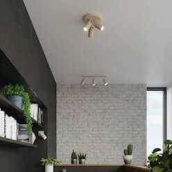 Kinkiet okrągły z reflektorami Ring 3xGU10 taupe