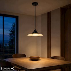 Lampa wisząca CIRVO GX53 okrągła czarna-akryl