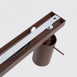Kinkiet listwa z reflektorami Ring 3xGU10 brązowy