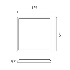 Panel LED 60x60 Prime UGR19 28W-40W 3CCT 4800lm